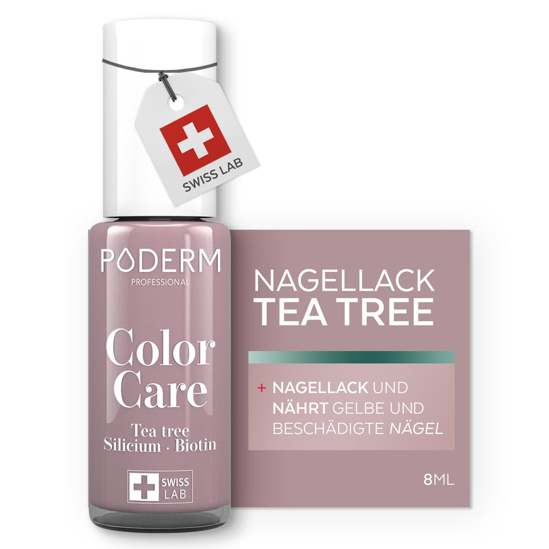 PODERM - TEEBAUM-NAGELLACK COLOR CARE Parma - verbessert das Aussehen für die gelbe oder brüchige Nä