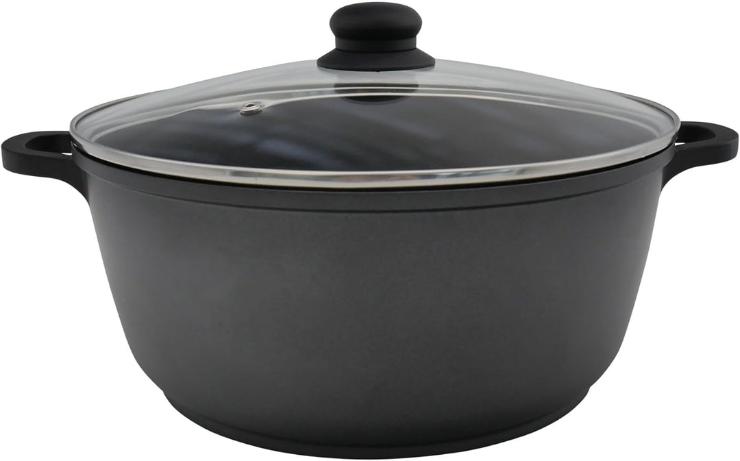 Steuber Aluguss Kochtopf Ø24 cm Schmortopf Antihaft alle Herdarten Kochtopf 24 cm, Kochtopf 24 cm