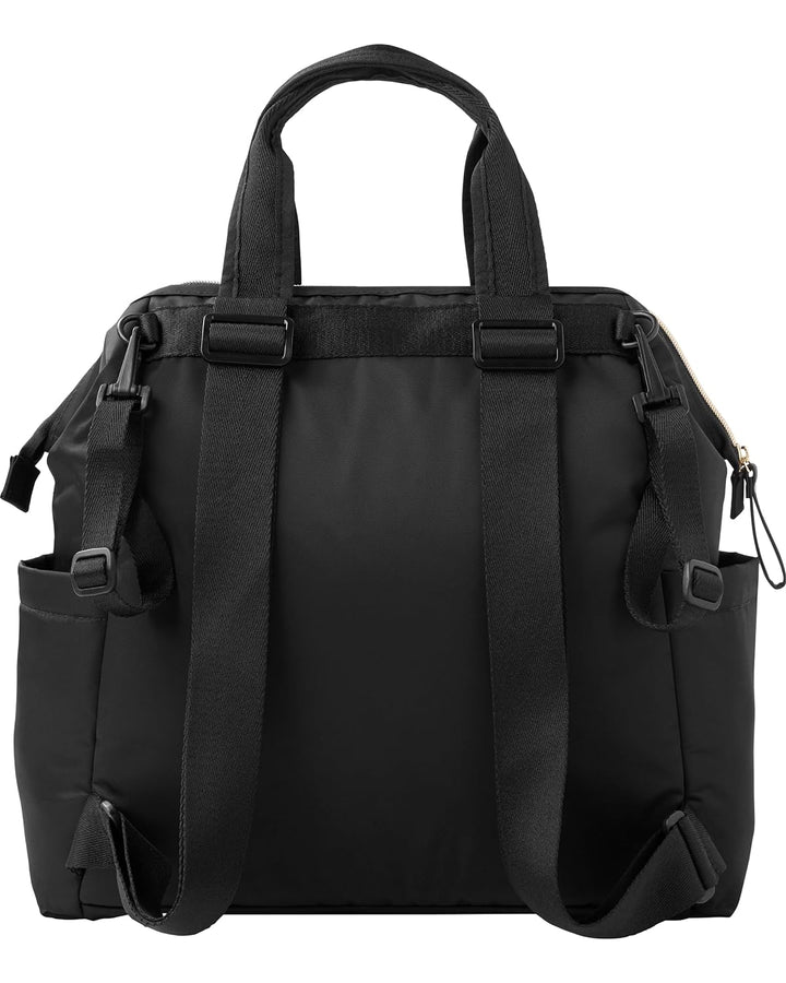Skip Hop 200150 Main Frame Wide Open Backpack, Black Schwarz, Schwarz
