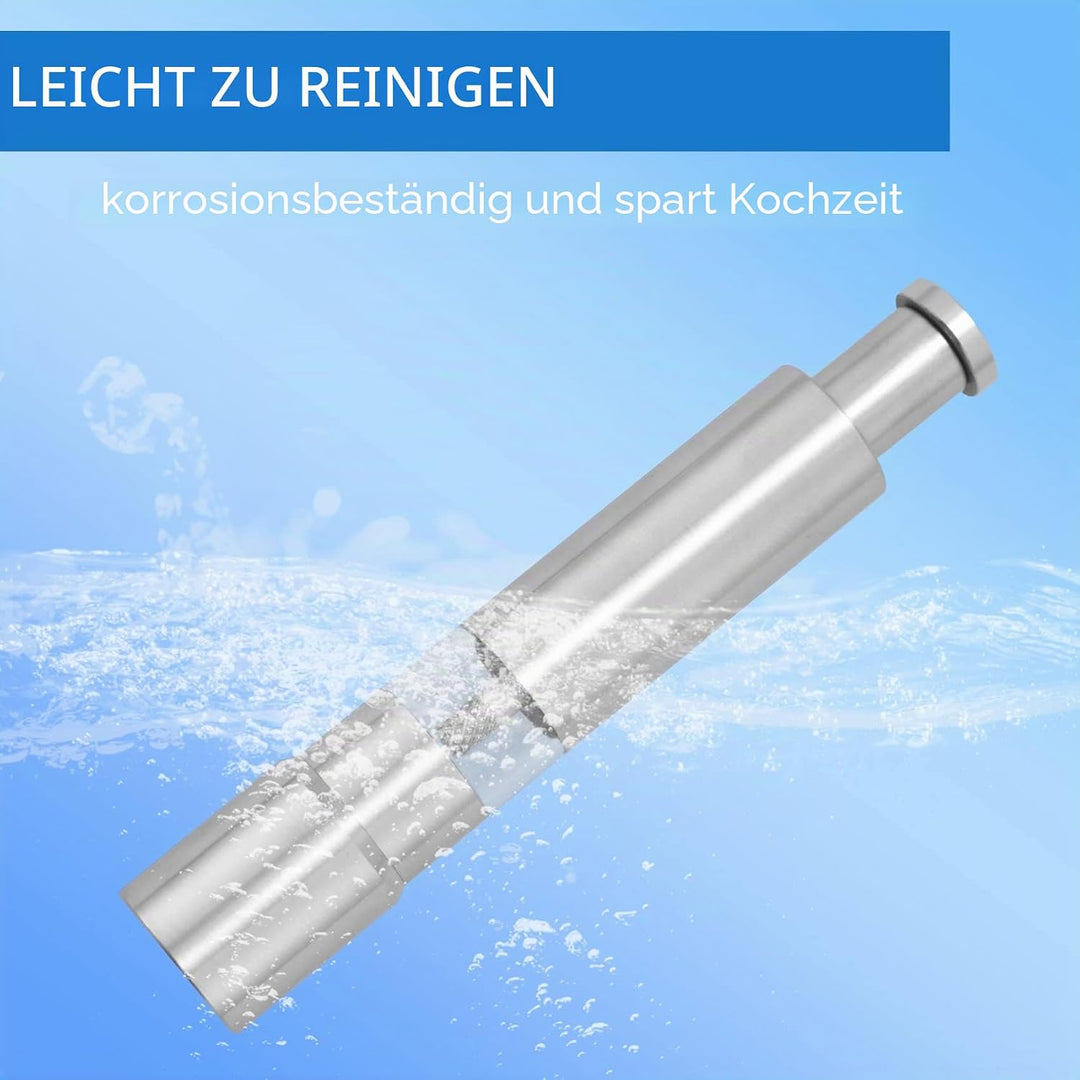 XIAOJUN 2-in-1 Mahlwerk-Set: 2 Schleifmaschinen und Pfeffermühlen-Set aus Edelstahl mit manueller Ta