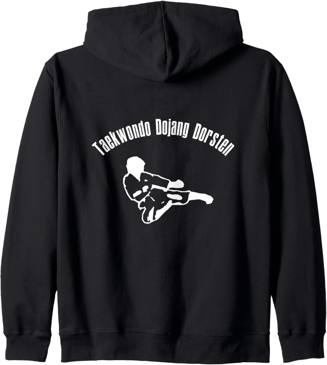 Taekwondo Dojang Dorsten Logo Weiss Kapuzenjacke