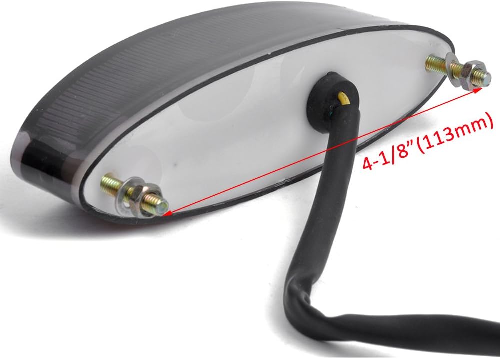 DREAMIZER Motorrad Rücklicht, 28 LED Motorrad Running Stop Bremse Nummernschild Rücklicht