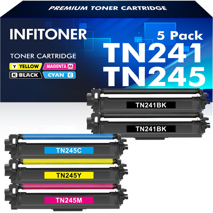5er-Pack TN241 TN245 Kompatible für Brother MFC 9332CDW Toner DCP 9022CDW MFC 9142 CDN HL-3142CW MFC