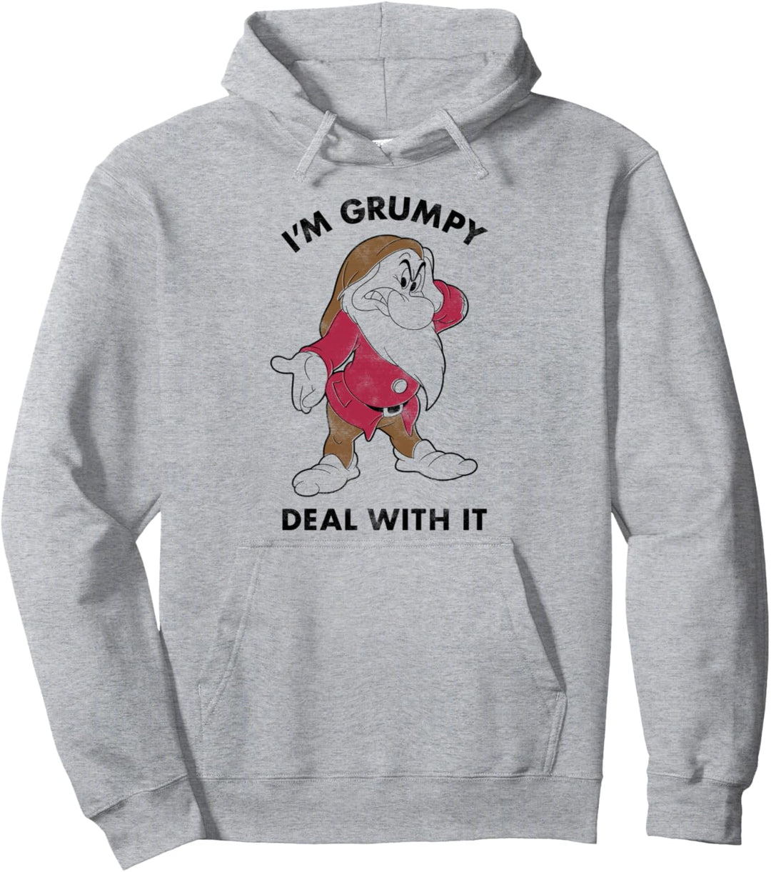 Disney Snow White I'm Grumpy Deal With It Portrait Pullover Hoodie