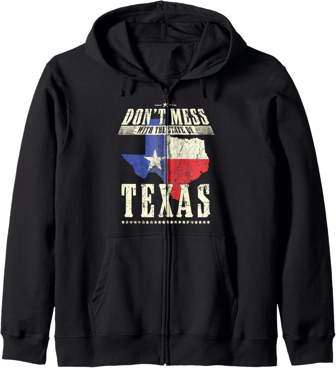 Don't Mess With Texas Proud Texan Longhorn Lone Star State Kapuzenjacke
