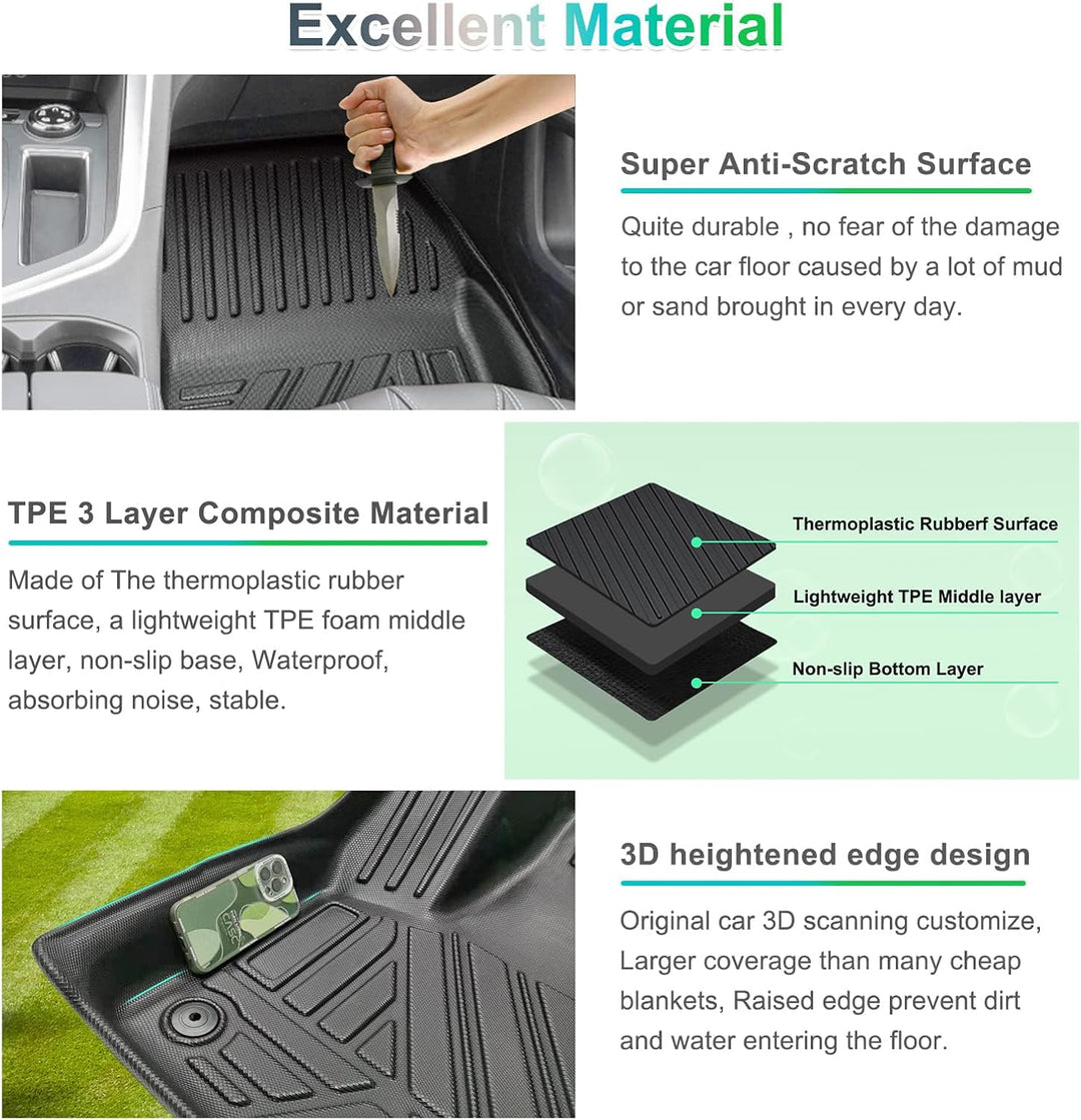 GAFAT Ci-troen C5 Aircross 2018-2023 2024 Fussmatten, C5 Aircross Fussmatten Gummimatten Original, 3
