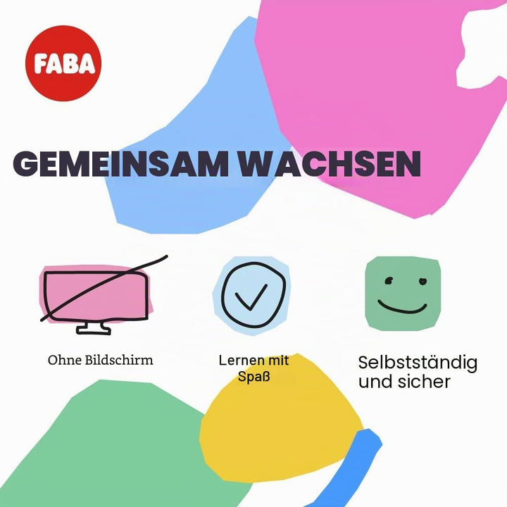 FABA-Geschichtenerzähler – Audio-Box mit Klangfigur „Ele, der Elefant“ – Lernspielzeug, Französische