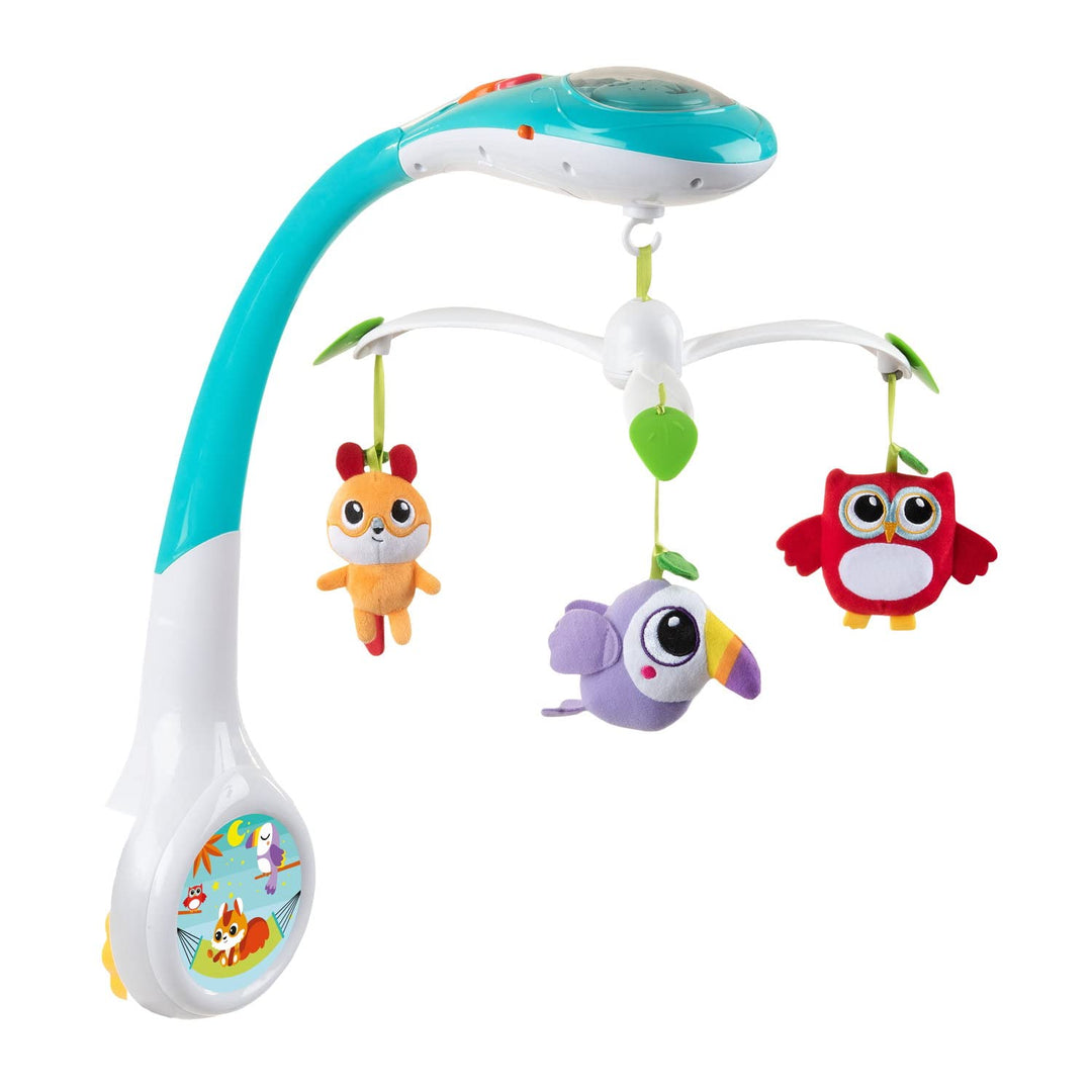 Chicco Magic Forest Baby Mobile mit Musik und Licht, Elektronische Spieluhr mit entspannender Musik