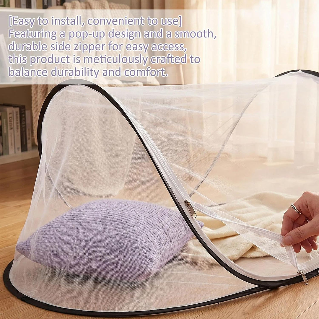 Moskitonetz Reise, Moskitonetz Bett Reise 200 x 80 x 56 cm klappbares Moskitonetz für Einzelbett mit