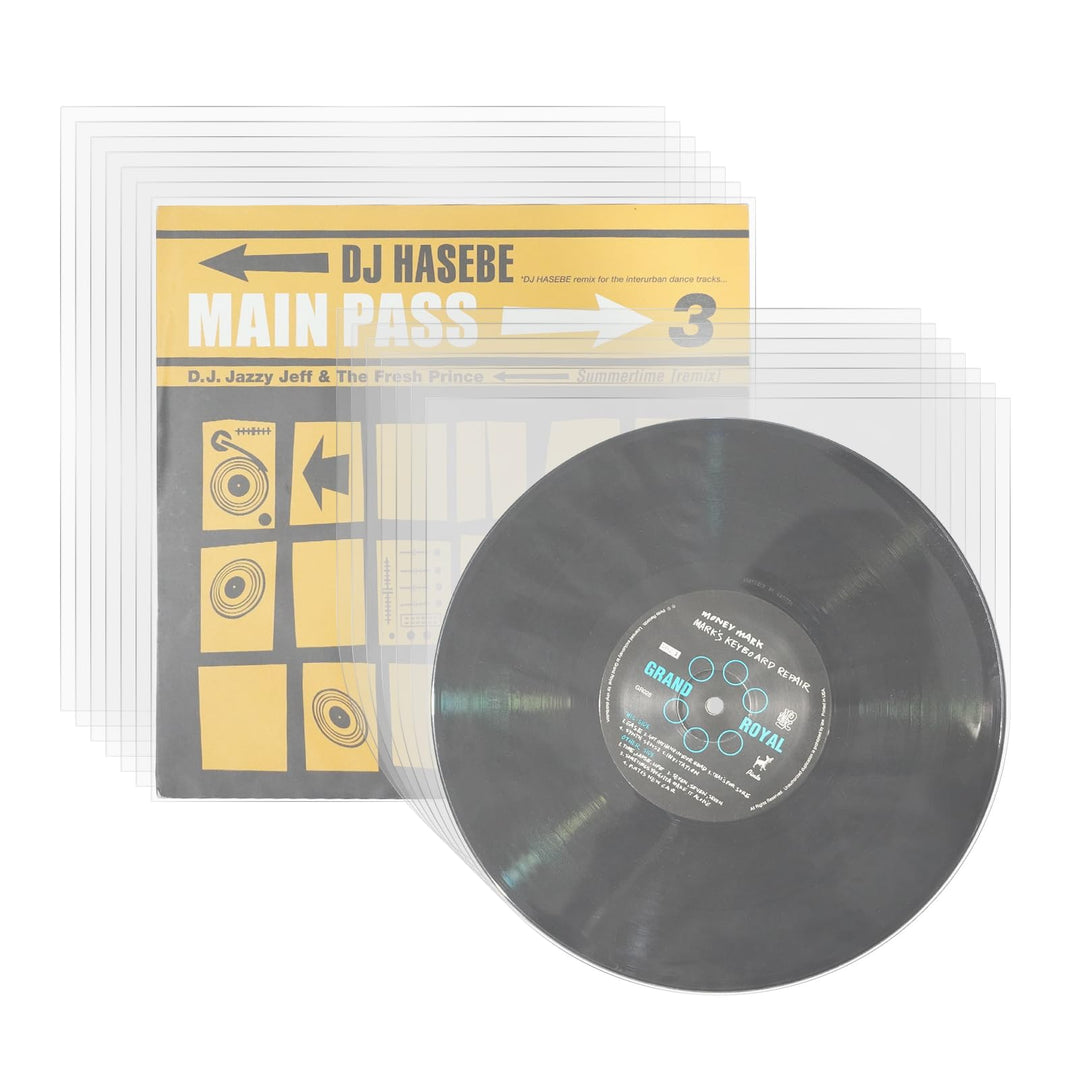 MayRecords 25,4 cm (10 Zoll) Vinyl-Schallplatten-Innenhüllen und Aussenhüllen, antistatische Kunstst