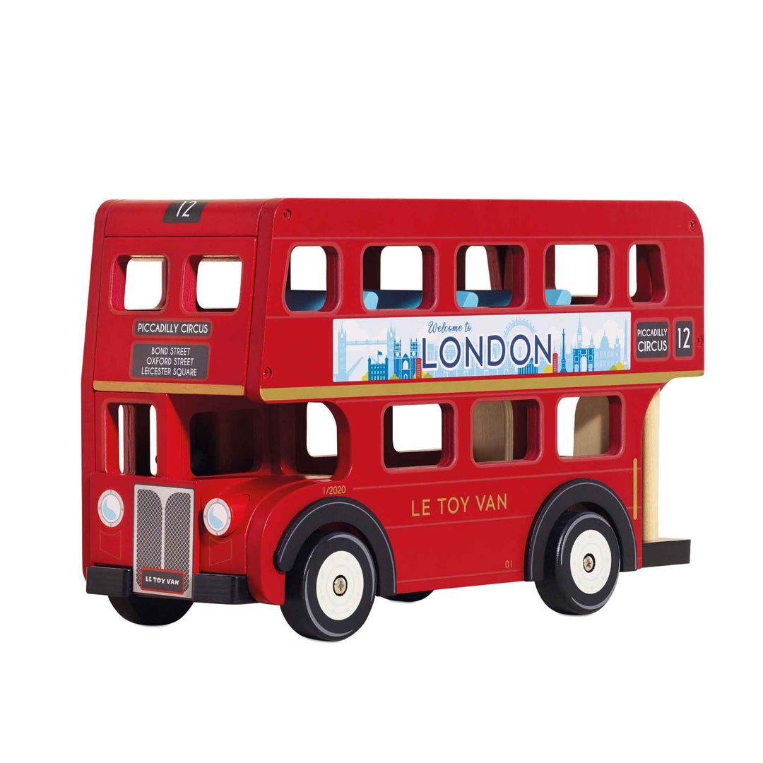 Le Toy Van - TV469 - Lernspielzeug ?London Bus" für Kleinkinder ab 3 Jahren, Doppeldeckerbus im Lond