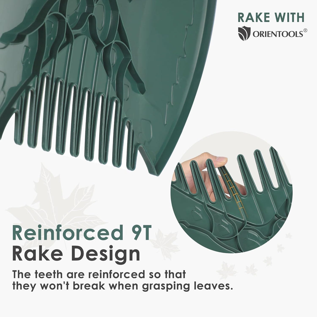 ORIENTOOLS Laubgreifer Laubkralle Laubsammler Handrechen, NEU EIN Paar ergonomisch Laubschaufeln aus
