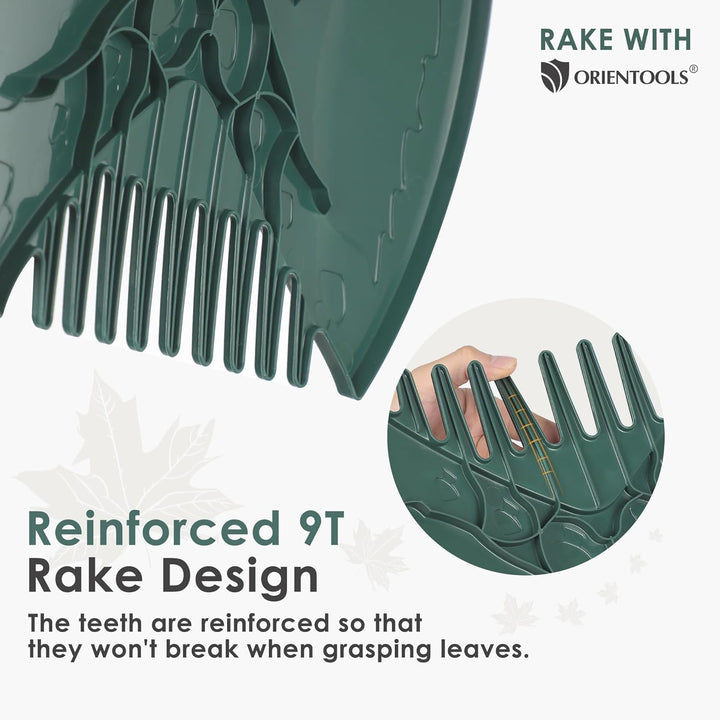ORIENTOOLS Laubgreifer Laubkralle Laubsammler Handrechen, NEU EIN Paar ergonomisch Laubschaufeln aus