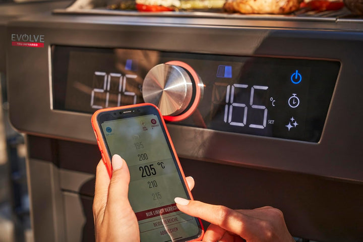 Char-Broil Evolve Electric E-Power Grillen, 90°C-370°C, APP Control, Reinigungsfunktion & SMART-E We