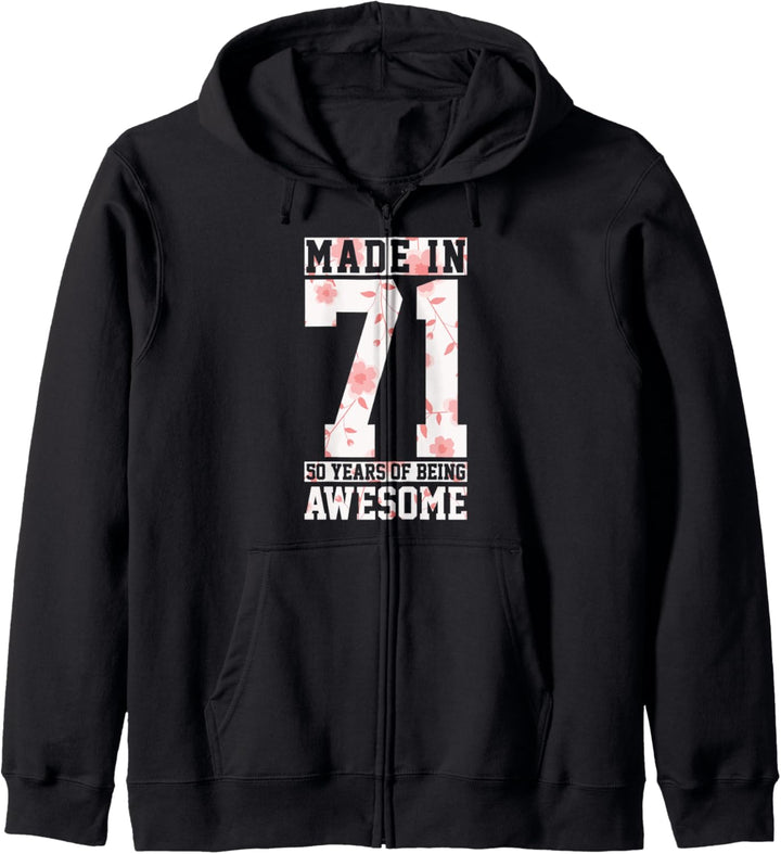 50. Geburtstag Geschenk Lustig Vintage 1971 Kapuzenjacke