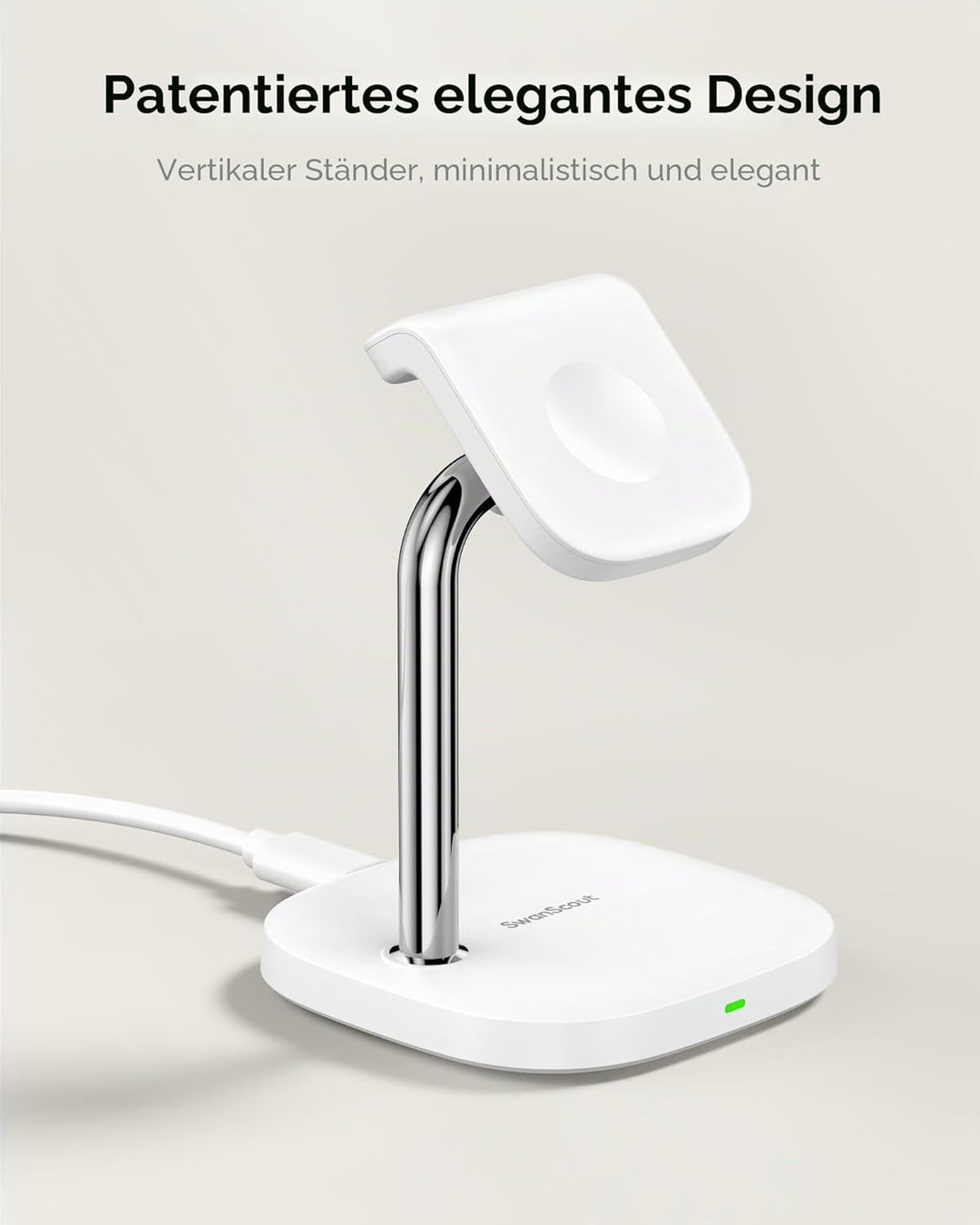 Schnelllade-Ständer für Apple Watch 11/Ultra 3/SE 3, 5W Magnetischer Wireless Charger für Apple Watc