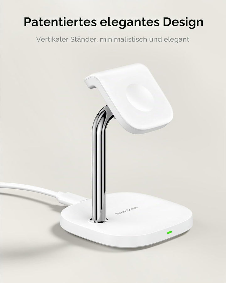 Schnelllade-Ständer für Apple Watch 11/Ultra 3/SE 3, 5W Magnetischer Wireless Charger für Apple Watc