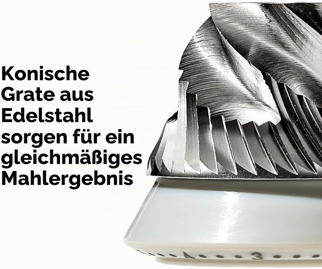 OXO Brew Manuelle Kaffeemühle – konisches Edelstahl-Mahlwerk, 40 Mahleinstellungen, kompakt und trag
