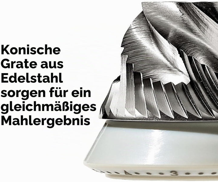 OXO Brew Manuelle Kaffeemühle – konisches Edelstahl-Mahlwerk, 40 Mahleinstellungen, kompakt und trag