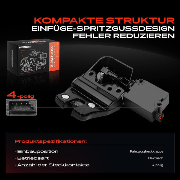 Frankberg Türschloss Autoschloss Heckklappe Kompatibel mit 5er Touring E61 530xi 3.0L 2006-2008 X6 E