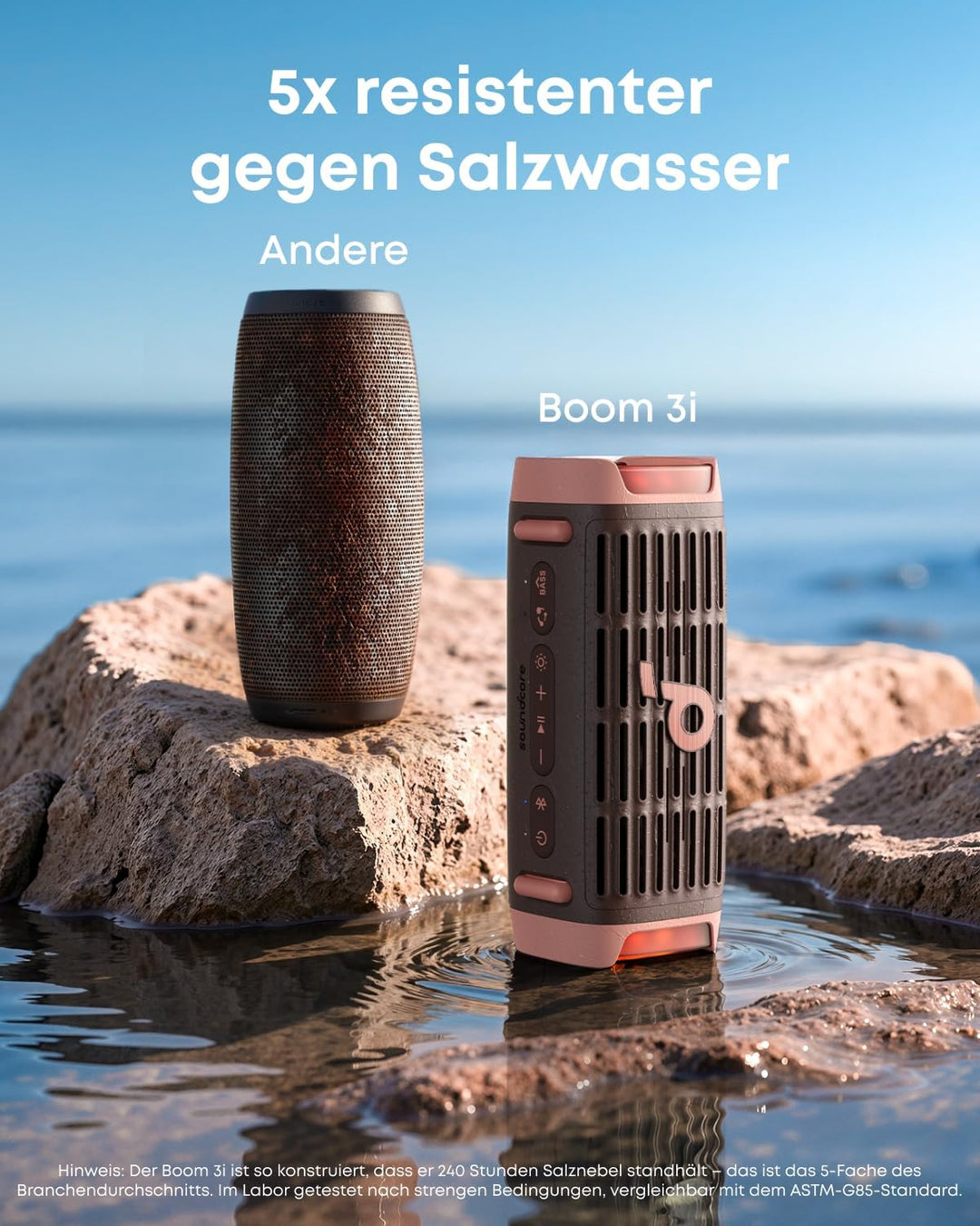 soundcore Boom 3i by Anker – Robuster Outdoor Lautsprecher, Bluetooth Lautsprecher, wasserdicht IP68