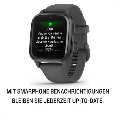 Garmin Venu Sq 2 - GPS-Fitness-Smartwatch mit 1,4" AMOLED Display, Schlafanalyse mit Sleep Score und