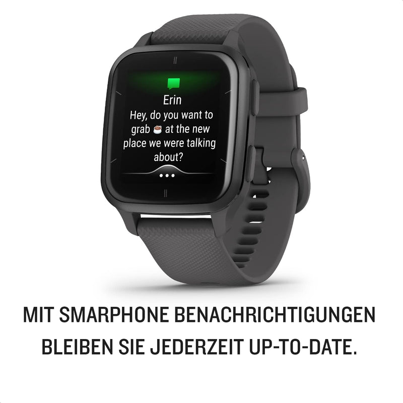 Garmin Venu Sq 2 - GPS-Fitness-Smartwatch mit 1,4" AMOLED Display, Schlafanalyse mit Sleep Score und