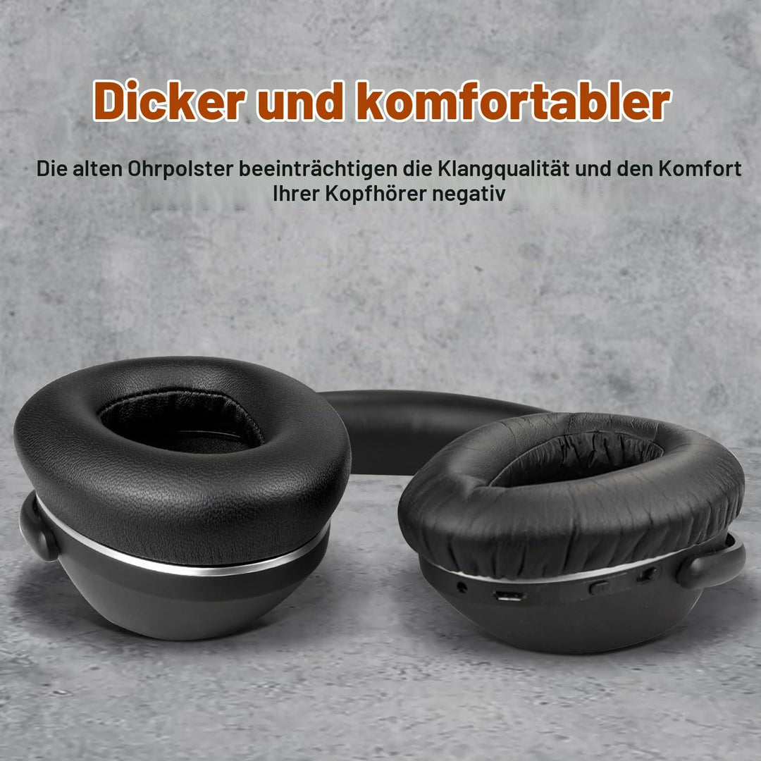 SOULWIT Lammfell Ersatzpolster Ersatz Ohrpolster für Sennheiser PXC480, PXC550, PXC 550-II, MB660 UC