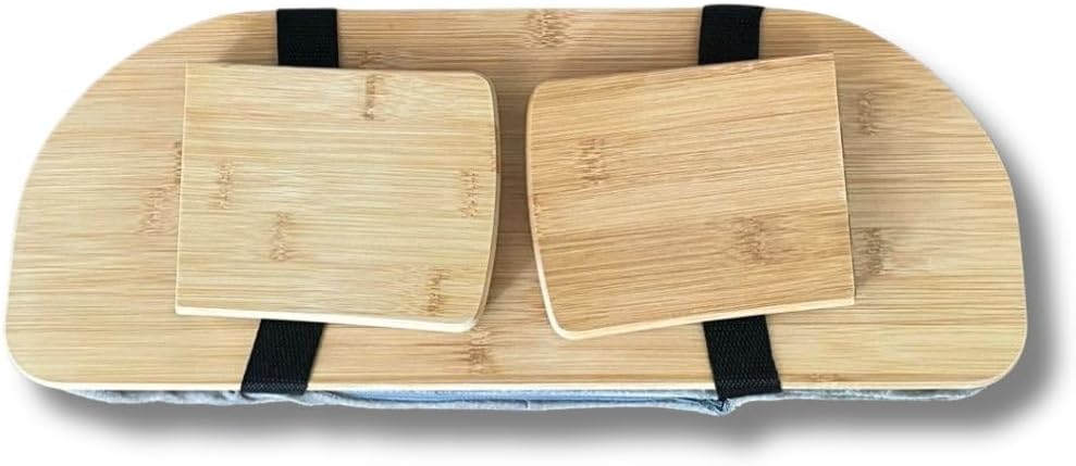 Meditationsbank, faltbar, Lotusgrau, mit Kissen und Tasche