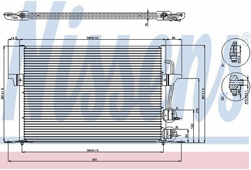Nissens 94308 Kondensator, Klimaanlage