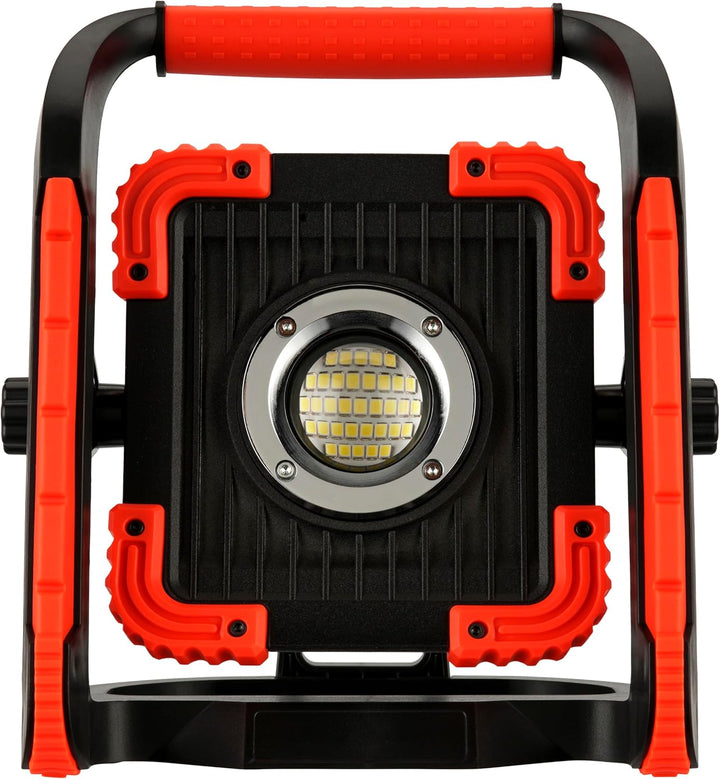 REV 2620011810 POWER FLOOD, LED Arbeitsleuchte mit Akku, 30W, 3000lm, IP54, schwarz-rot