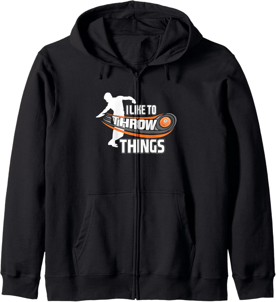Ich mag Dinge zu werfen Track Field Discus Athlet Kapuzenjacke