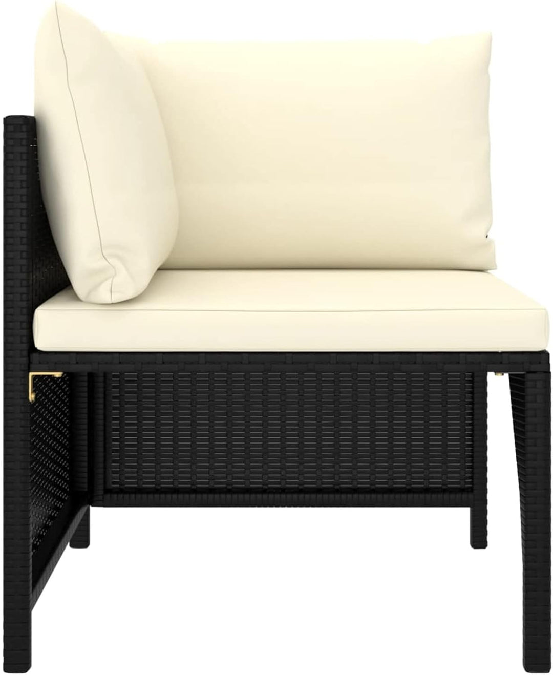 Festnight Balkonmöbel für Keiner Balkon Lounge Kein Rattan Gartensofa 3 Sitzer Sofa Outdoor Gartenlo