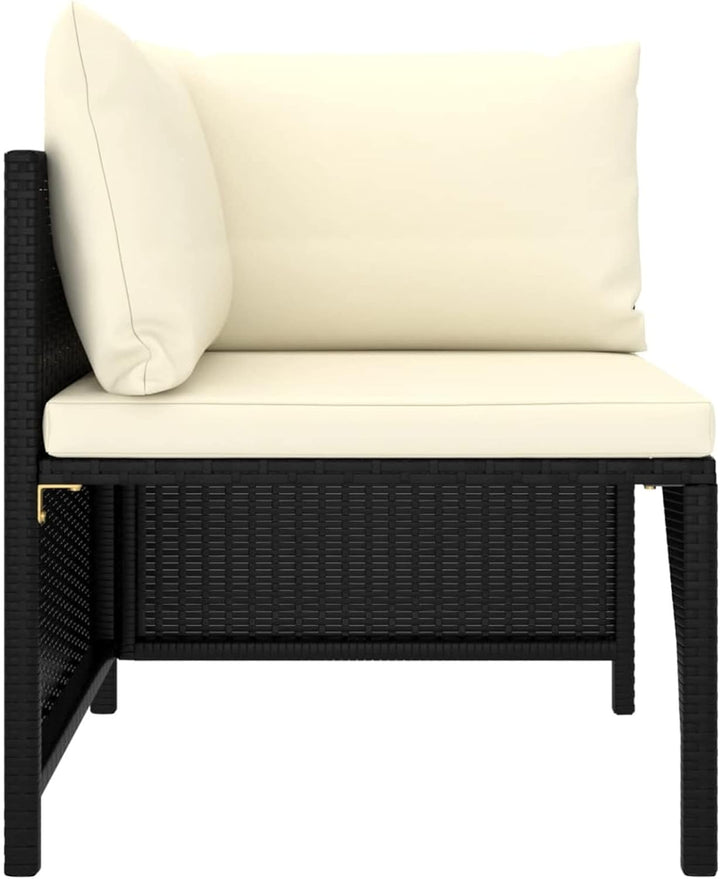 Festnight Balkonmöbel für Keiner Balkon Lounge Kein Rattan Gartensofa 3 Sitzer Sofa Outdoor Gartenlo