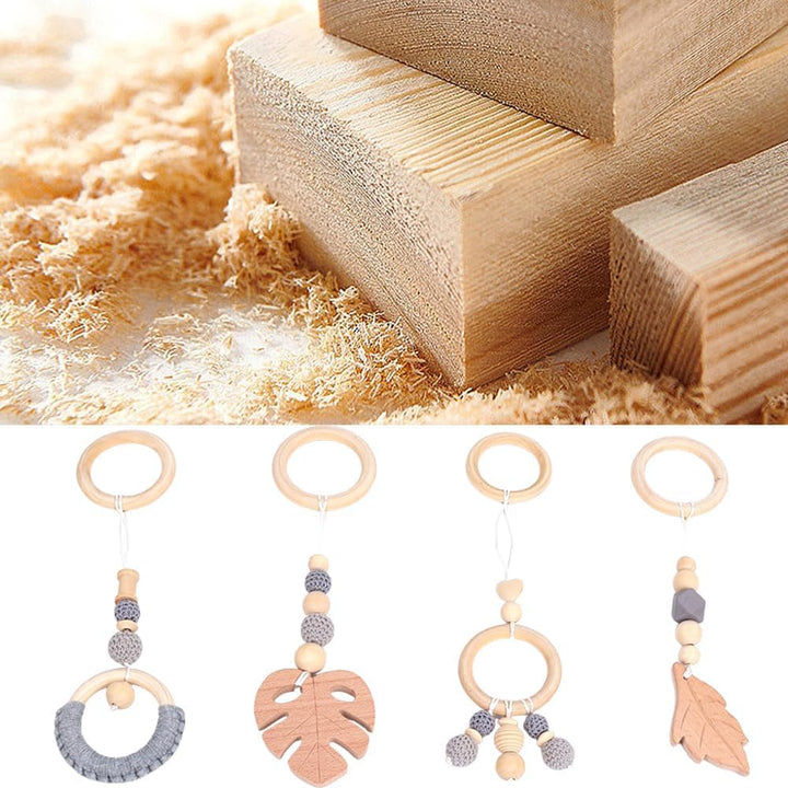 Tutamaz Spielbogen Baby Spielzeug Anhänger ab 0 Monate 4 Stück Anhänger Spielebogen Babies Toys Spie