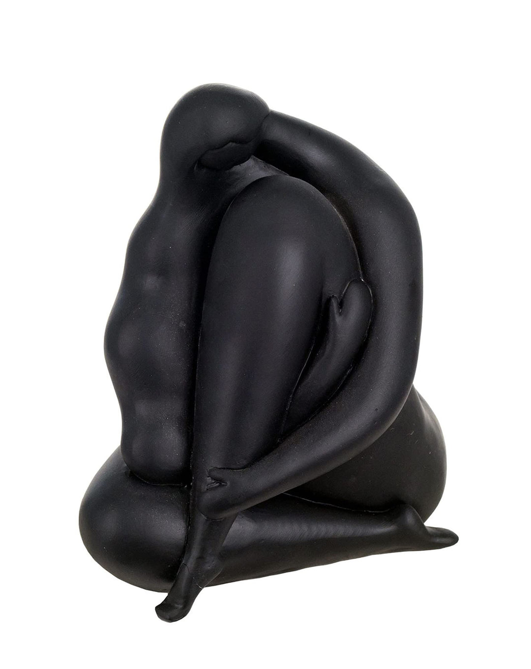 Signes Grimalt Statue, zeitgenössische Frau, aus Kunstharz, Schwarz, 20 x 18 x 13 cm