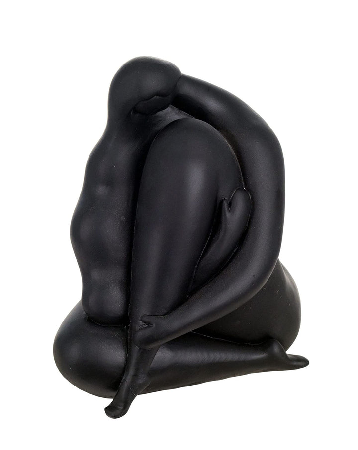 Signes Grimalt Statue, zeitgenössische Frau, aus Kunstharz, Schwarz, 20 x 18 x 13 cm