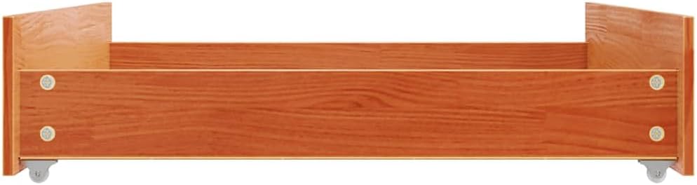 vidaXL Bettschubladen 2 Stk., Bettschublade mit Rollen, Schublade für Bett, Bettkasten Bettschubkast