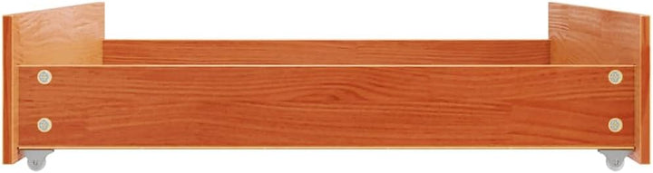 vidaXL Bettschubladen 2 Stk., Bettschublade mit Rollen, Schublade für Bett, Bettkasten Bettschubkast