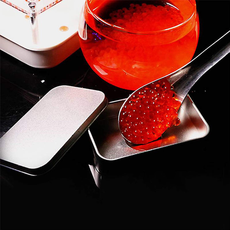 DUEBEL Caviar Maker Box, Molekulare Gastronomie Kit | 100 Löcher Roe Sossenspender mit Sieblöffel We