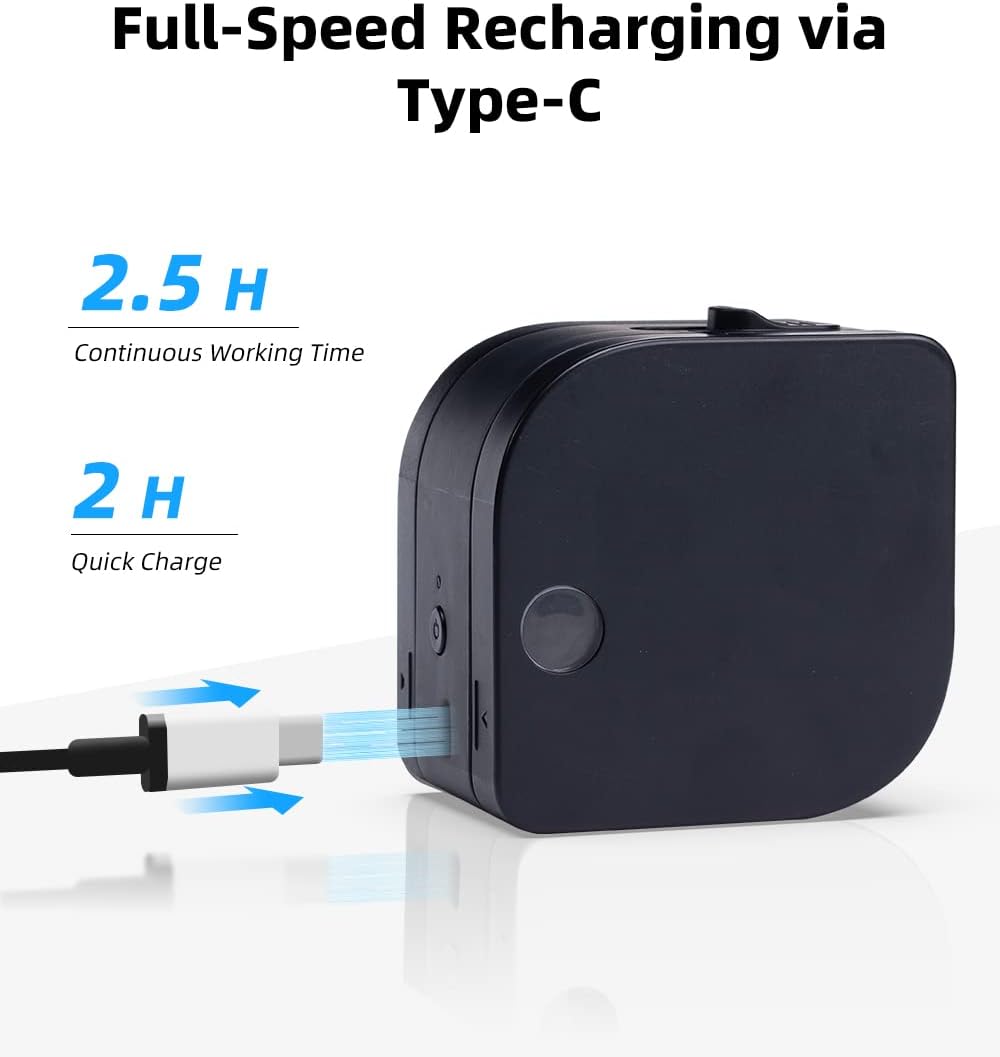 Phomemo P12 Pro Beschriftungsgerät Handgerät | Mini Bluetooth Etikettiergerät mit Etikettenband | US