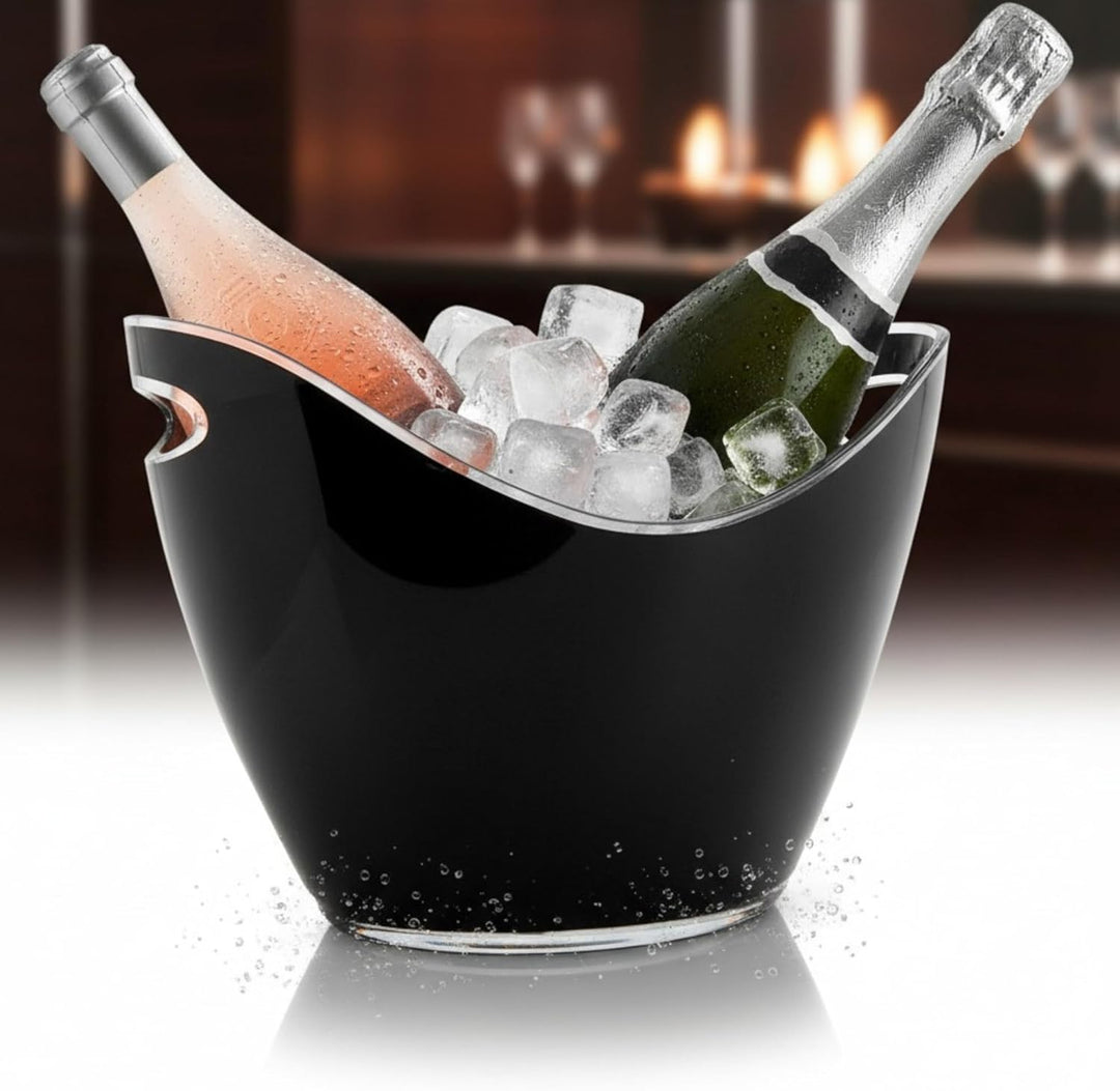 Vin Bouquet FIE 006 - Eiskübel für 2 Flaschen, schwarz 2 Flaschen Schwarz, 2 Flaschen Schwarz