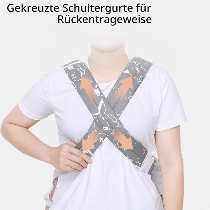 Tragetuch für Neugeborene - Tragetuch für Kleinkinder | 4-in-1 verstellbarer -Tragerucksack, Geschen
