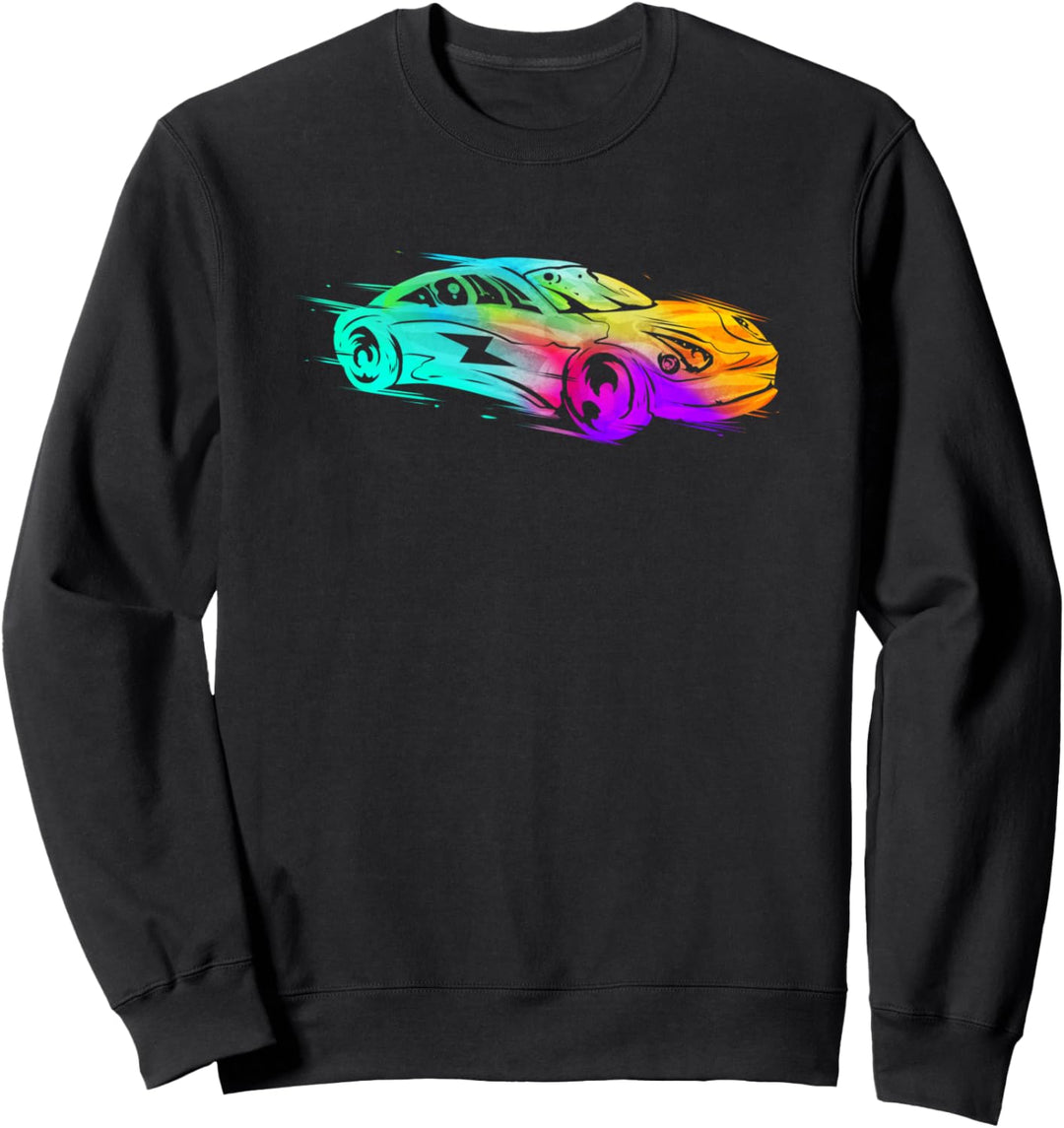 Elektroauto Fahrzeug Zero Emission Artwork Sweatshirt