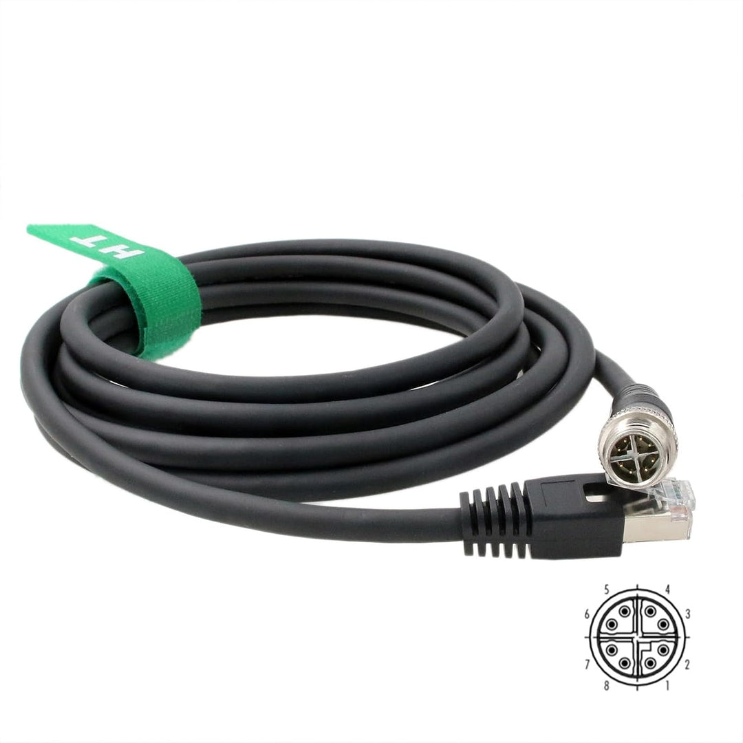 HangTon-Industriekamera, Modell M12, Ethernet-Kabel, 8-polig, X-Codierung auf RJ45 Cat5E für Manufac