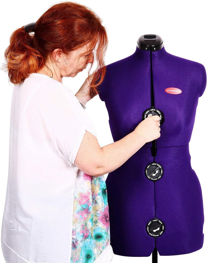 Prym Prymadonna M, 8-teilig Schneiderbüste, Metal, Lila, M & Wende-Set, Kunststoff, violett, One Siz