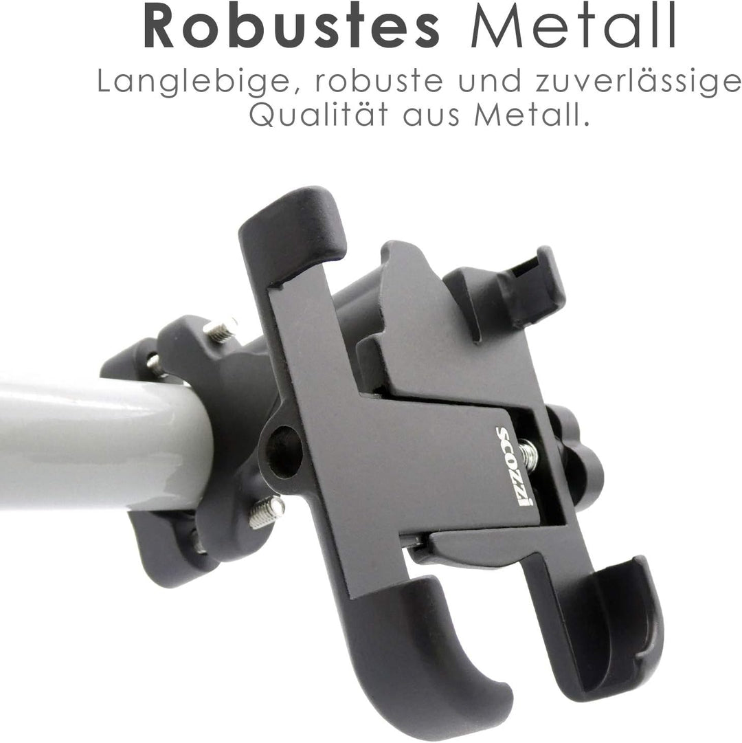Handyhalterung Fahrrad Motorrad Quad Alu Metall Handy Halterung Halter Universal z.B. kompatibel mit