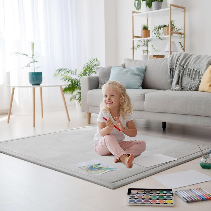 Verdickung Korallen Samt Teppich Kinder Krabbeldecke Weiche Tatami Teppiche Kinder rutschfeste Vergr