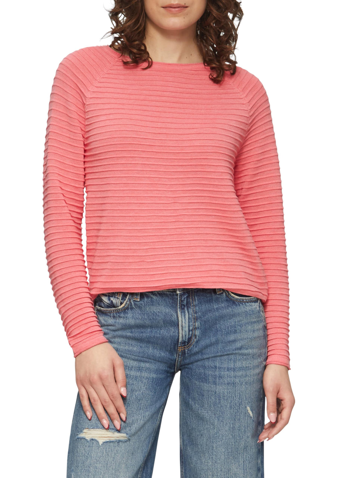 s.Oliver Damen 50.2.51.17.170.2133366 Pullover (1er Pack) XS 34w0_korallrot, XS 34w0_korallrot