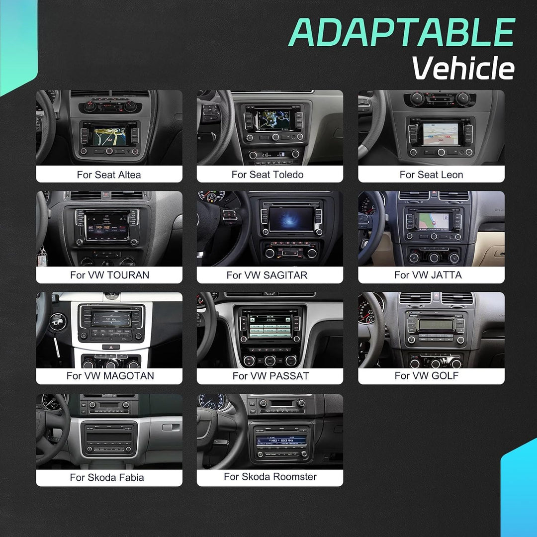 SIXWIN 8-Core 4+64G Android 15 Carplay/Android Auto/DSP Autoradio für VW Golf 5 6 Touran Polo, 7 Zol